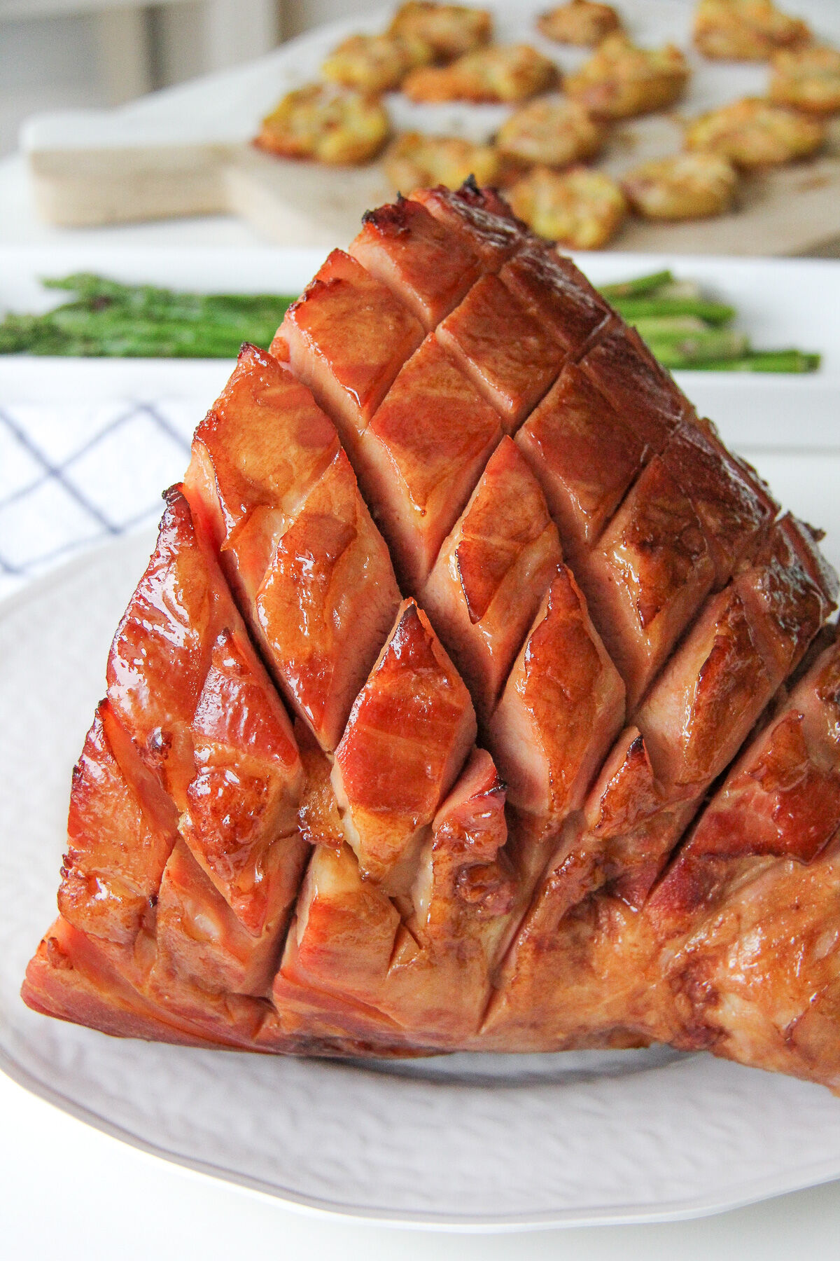 Glazed ham