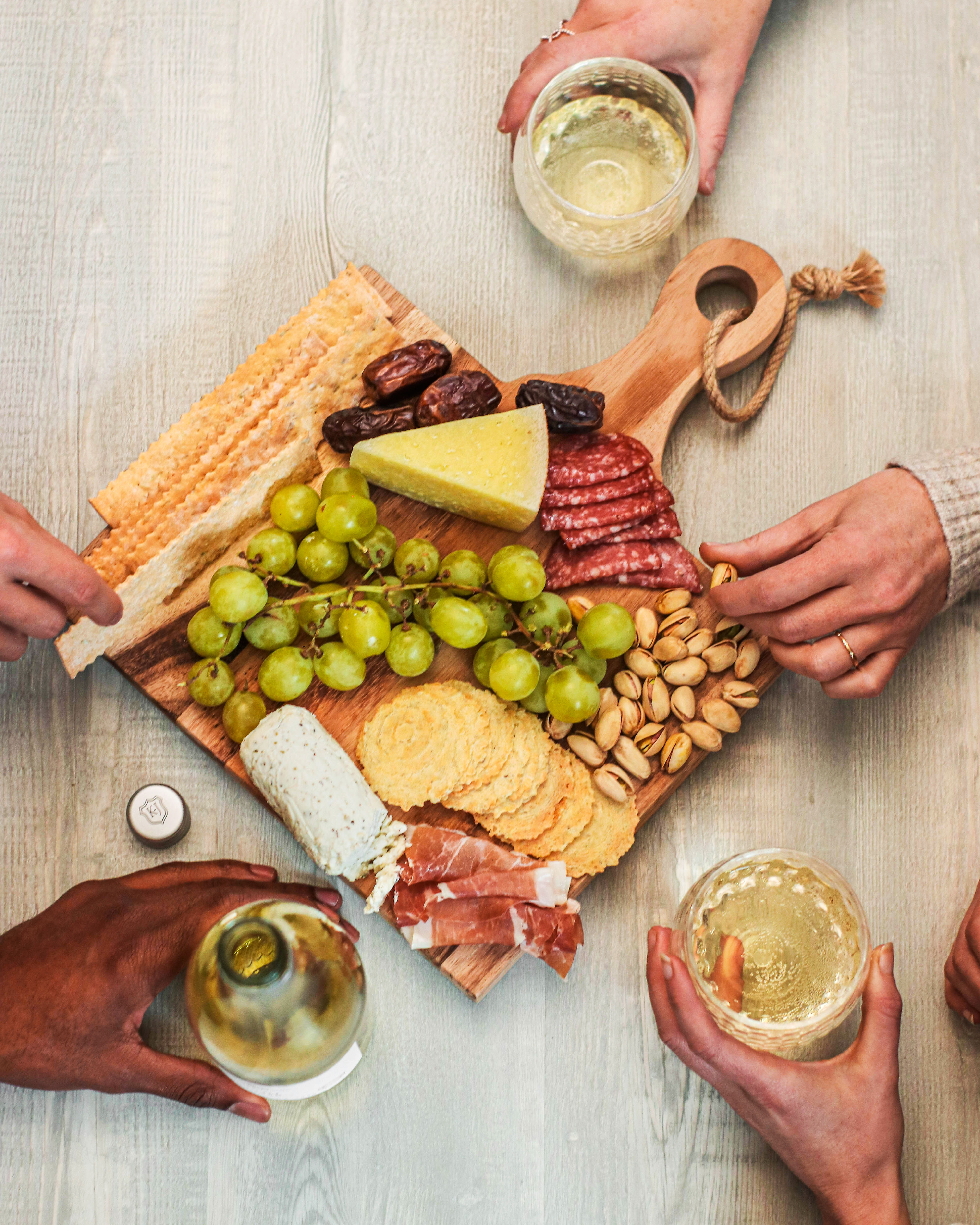 Charcuterie and wine