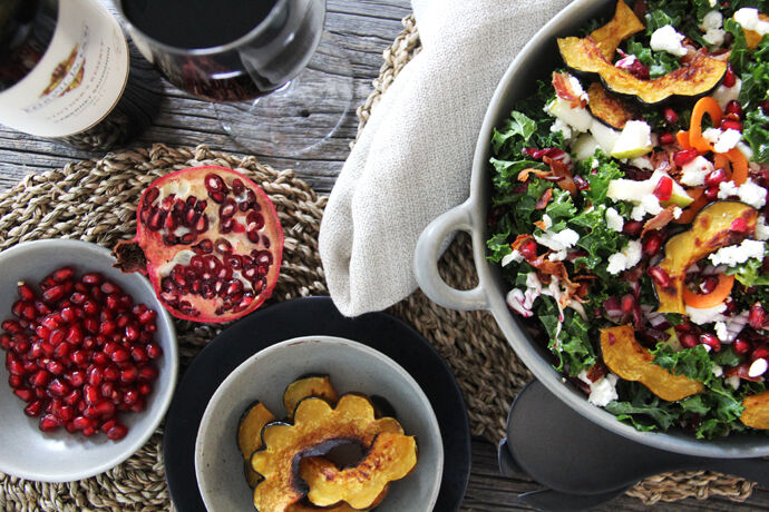 Kale & Roasted Squash Fall Salad Recipe